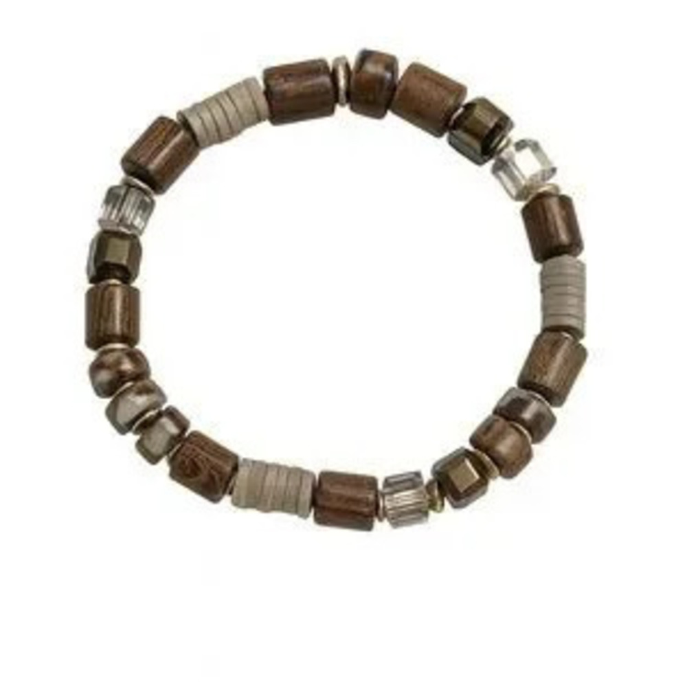 Casual Unisex Wooden Beaded Bracelet ??